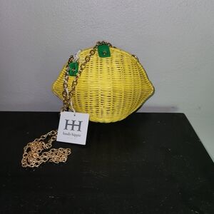 Lemon Crossbody Pursr By Haute Hippie